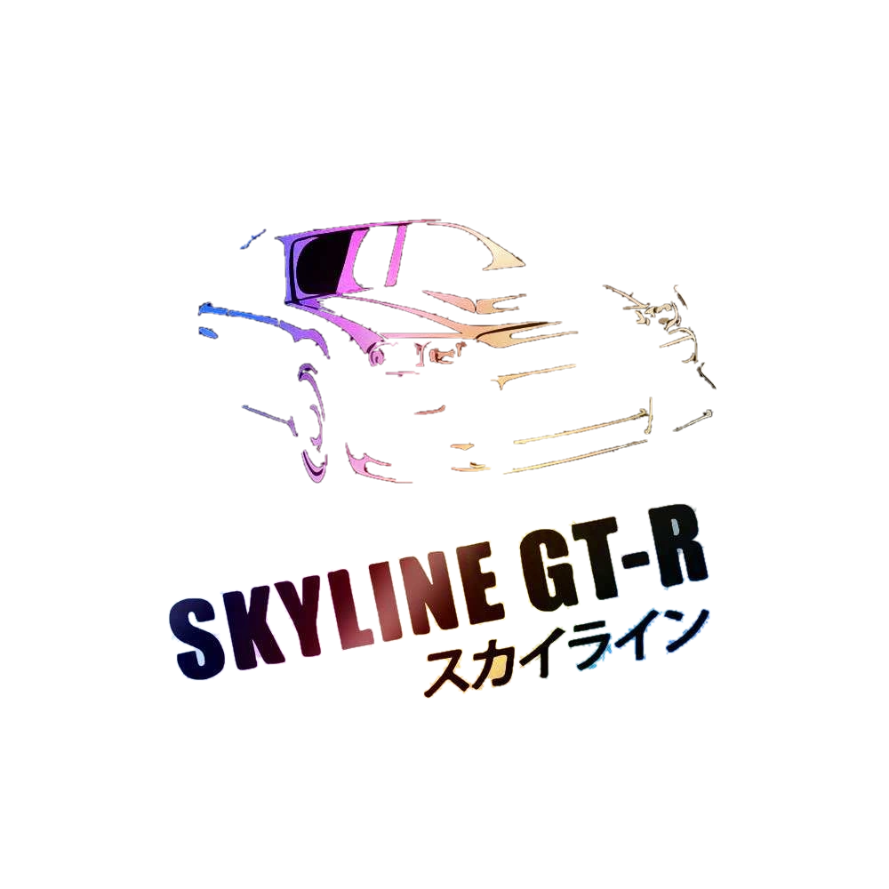Skyline Gt Holographic Sticker